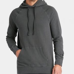 Mens Hooded Sweatshirt - Goodfellow & Co. Whale Gray L